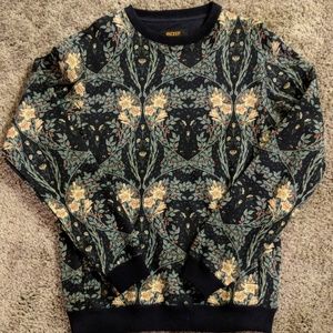 10 Deep floral pattern sweater size medium w/ tags